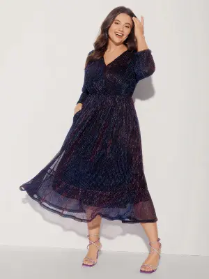 long sleeve long wrap dresses Veronica Beard Salomez Wrap Midi Dress | Medium Heather Grey