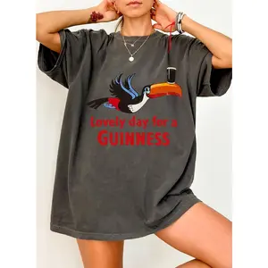 Lovely Day for a Guinness Shirt, Vintage Beer Graphic Tee, Irish Pub Shirt, Retro Drinking T-Shirt, Funny St. Patrick’s Day