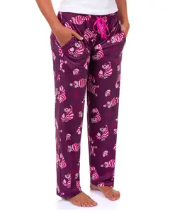Disney Alice In Wonderland PJs Womens Cheshire Cat All Over Print Pajama Pants