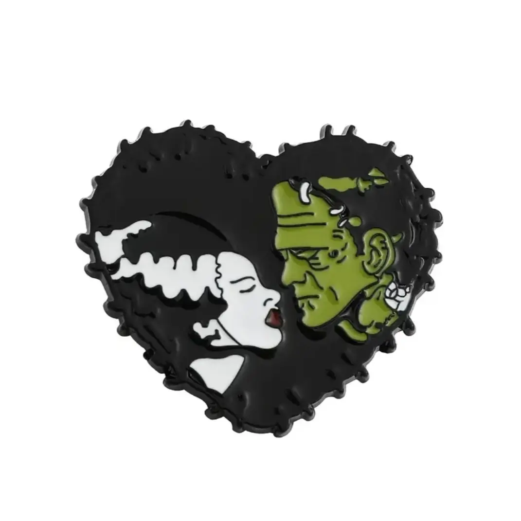 Spooky Lovers enamel pin