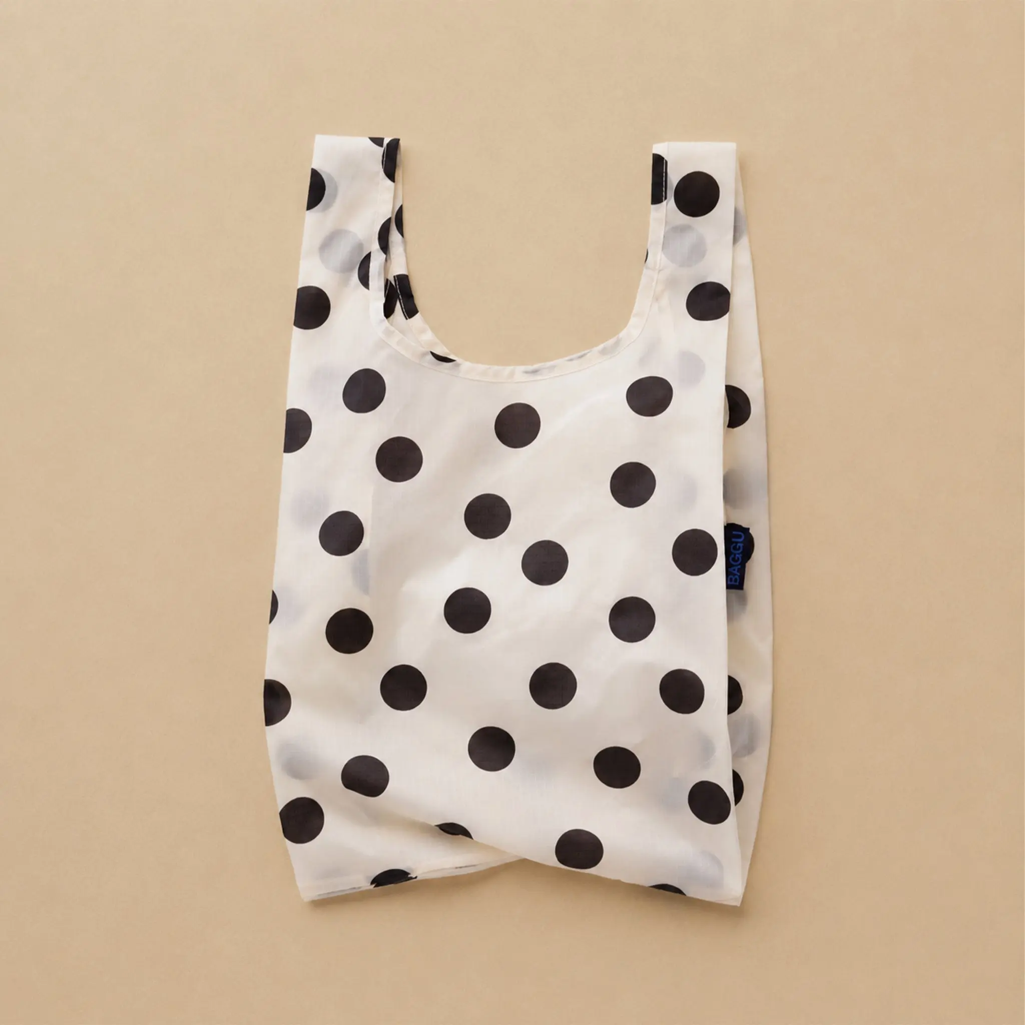 Baby Baggu | Cream and Black Polka Dot 