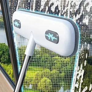Magic Window Cleaning Brush with Extendable Handle – Reusable Pet Hair Remover, Screen & Glass Cleaner Tool for Home, Doors, Windows – Great for Halloween & Christmas Gifts