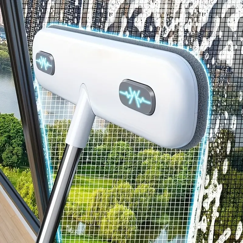 Magic Window Cleaning Brush with Extendable Handle – Reusable Portable Pet Hair Removal Remover, Screen & Glass Cleaner Tool for Home, Doors, Windows – Great for Halloween & Christmas Gifts