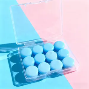 12pcs Reusable Silicone Earplugs, Suitable for Sleep, Concerts, Swimming, Snoring, Reading, Rest, Travel, Moldable Earplugs