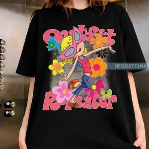 Retro Channel Lizzie Mcguire Outfit Repeater Shirt, Colorful Floral Lizzie McGuire Tee, Girls Trip Shirt 1