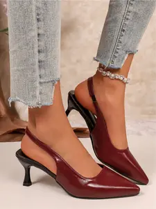 Women's Pointed Toe Stiletto Heels Spring Autumn New Arrivals Shallow Mouth Closed Toe Pumps Comfortable Non-Slip Versatile Professional Office Fashion Dress Shoes