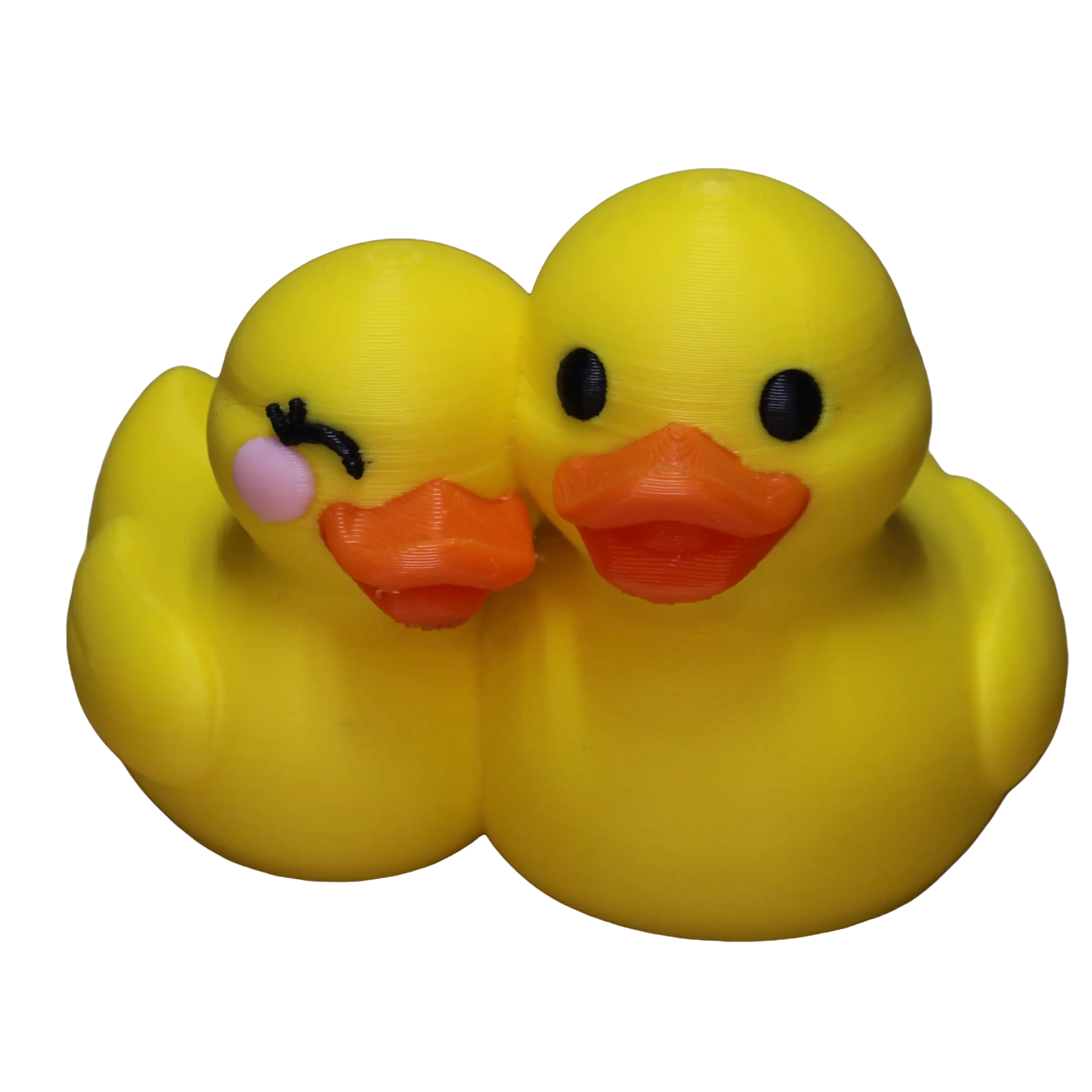 Cute Couple Ducky, Desk Decor, Jeep Accessories, 3D Printed