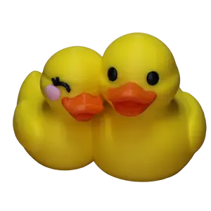 Cute Couple Ducky, Desk Decor, Jeep Accessories, 3D Printed