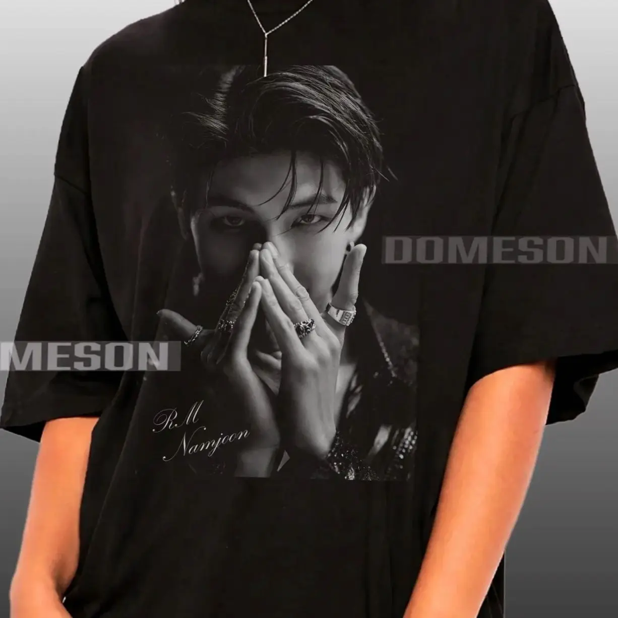 RM shirt,black and white shirt,namjoon rm shirt,kim namjoon shirt,Idol Graphic namjoon shirt,Korean Pop Aesthetic Streetwear IKA