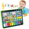 hahaland Toddler Learning Tablet - Screen-Free 5-Language Educational Toy, BPA-Free Early Learning Activity Tablet for Ages 1-3 with 90+ Modules (Animals, Shapes, Letters, Numbers), Music & Speech Practice,familyfun