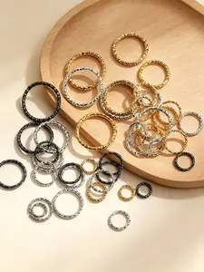 50-100Pcs/Set 8-20mm Round Jump Rings Twisted Open Split Rings jump rings Connector For Jewelry Makings Findings Supplies DIY Accessory