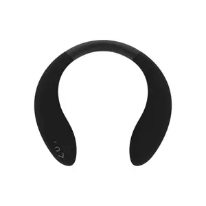New Soft Rubber Neck Wireless Bluetooth Speaker ,Hanging Neck Portable Speaker ,5D Stereo Bass  Wearable speaker,support collapsible and TF card