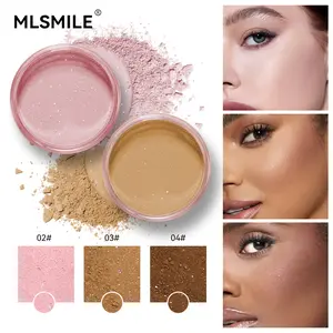 Shimmering Setting Powder | 4 - Shade Vegan Loose Powder, 24H Waterproof & Oil - Controlling, Lightweight Crease - Free Formula, Brightens & Locks Makeup for All Skin,