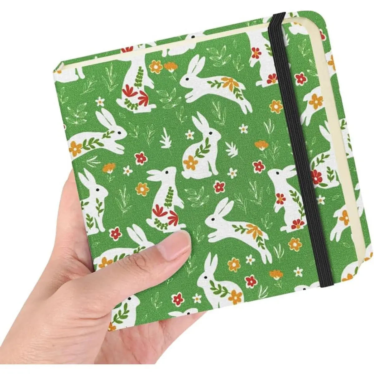 Cloth Cover-4.8x4.8in-Green Rabbit
