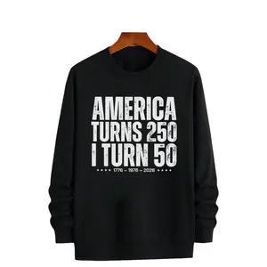 1976 Vintage 50th Birthday Long Sleeve Sweatshirt – Celebrate America’s 250th Year