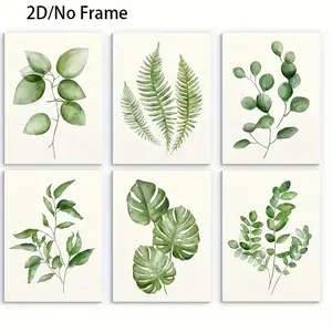 6 Piece Floral Mental Health Prints, Warm Friendship Wall Art Decor, Ideal for Office, Home, Kitchen, Perfect Gift for Family and Friends