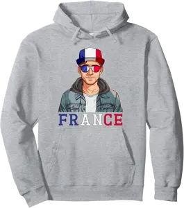 France Flag Souvenirs Man Uniform Country French Pullover Hoodie - Hufsakha Shop 32B0DCJLQZJY