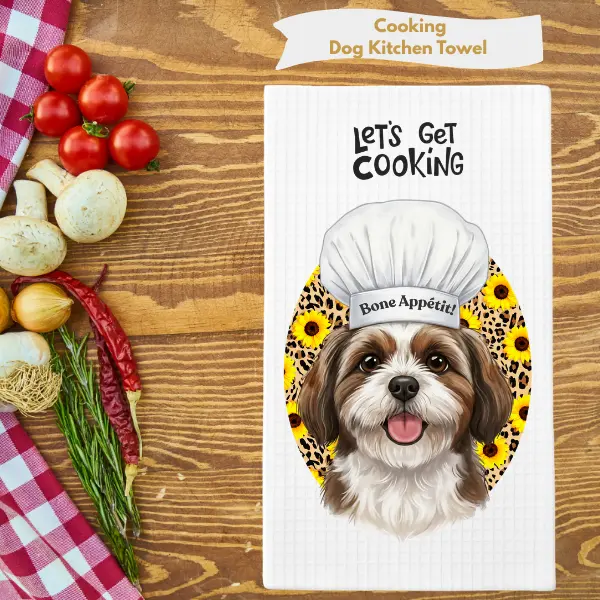 Cooking Dog Kitchen Towel