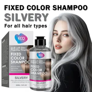 ECO FINEST Color Replenishing Shampoo 300ml/10.144 fl. oz for Blondes, Silvers, Gray Hair - Anti-Brass Tone Removes yellow and brass tones in dyed and bleached hair, grays Conditioner Haircare Cleansing Comfort