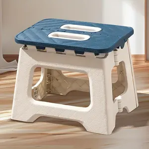 Square Folding Step Stool, High-Index Plastic, Lightweight & Durable, Ideal for Independence Day, Thanksgiving, Christmas, Halloween, Easter Festivities, with No Power Required