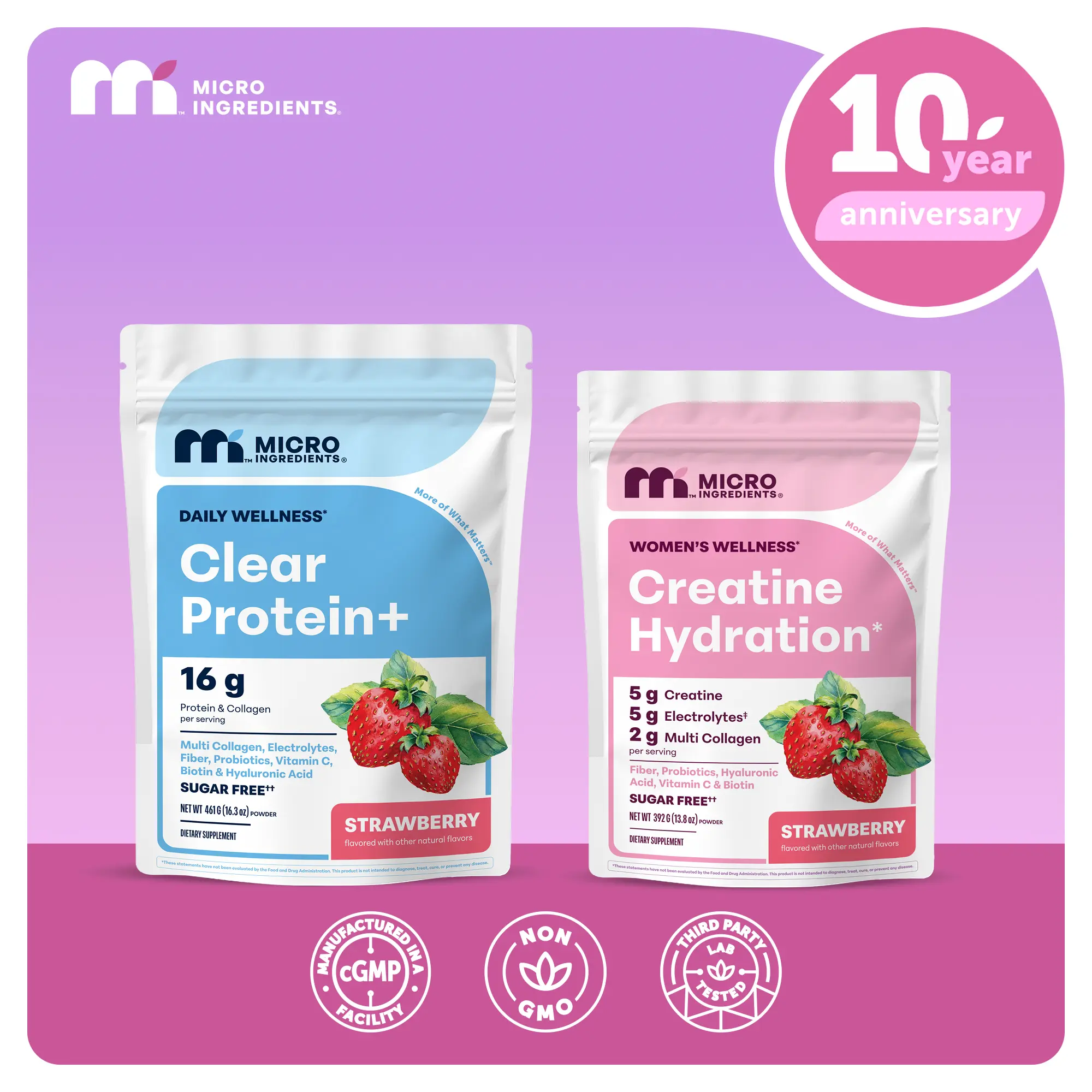 Micro Ingredients Creatine + Clear Protein Bundle