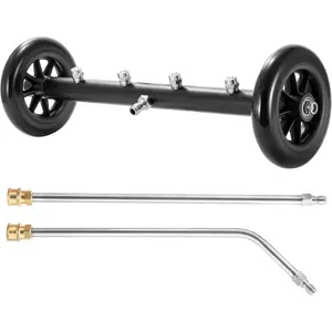 Washer Undercarriage Cleaner 16 Inch, Undercarriage  Washer Attachment, Under  Wash with 2 Extension Wands, 4000 PSI