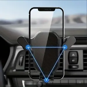 New Car Phone Holder with Auto Clamping Gravity Sensing Design, Universal Smartphone Holder, Dashboard Mount for Navigation Support, Durable and Stable Automotive Accessory