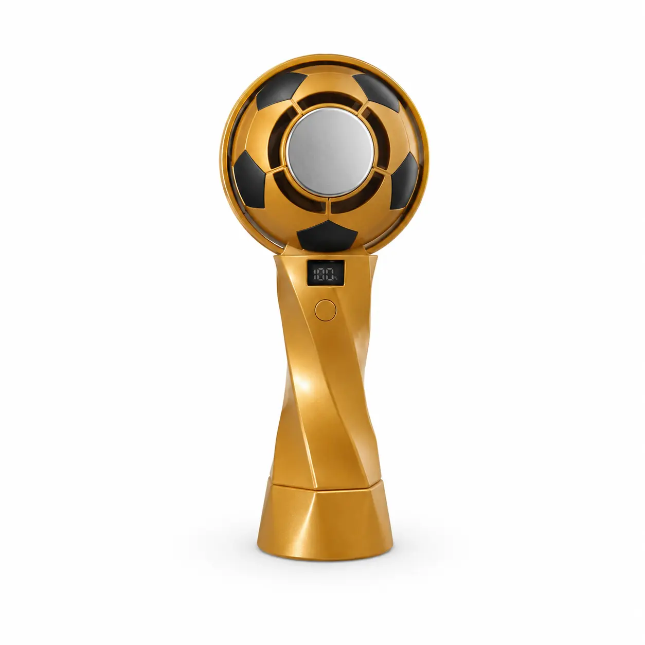 Football Shape Ergonomic Portable Fan, 100 Adjustable Speeds, Digital Battery Display, USB Rechargeable Handheld for Matches, Concerts, Desk Cooling, Ideal Unisex Gift Soccer Fans (Birthday/Party Favors) # church grooms men stress ball graduation idea lei