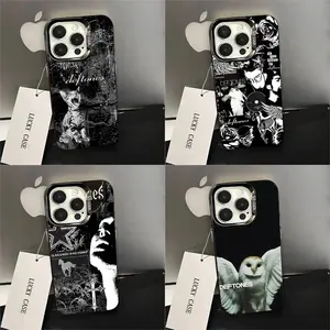 Unique Artistic Design Phone Case For Fans Band D-Deftones Gothic Phone Case for IPhone 17 16 15 14 13 12 11 Pro Max Plus Air Black Candy Matte Shockproof Cover Protective Drop-proof Retro Stylish  Christmas