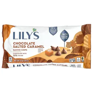 Lily's Sweets Baking Chips, Chocolate Salted Caramel, 9 oz (255 g)