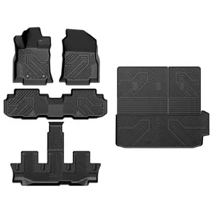 Lasfit fit for 2019-2026 Subaru Ascent Floor Mats & Cargo Mat with Seatback Protector