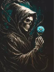 Halftone Skull Design for Black Fabric Ready to Press Heat Transfer DTF Transfer Direct to Film 300-320°F Firm Press Settings Cotton & Polyester