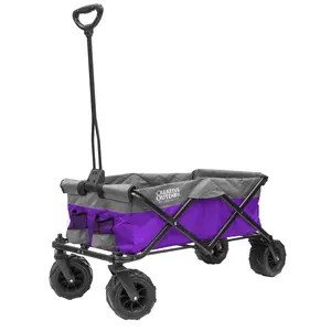 Two-Tone All-Terrain Folding Wagon | Purple