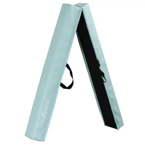 SEGAWE Folding 6 Ft. Balance Beam - Gymnastics Floor Balance Beam with Anti-Slip Base Skill Performance Training, Light Blue