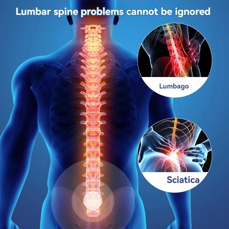 Lumbar Spine Relaxer Stretching Slim Shoulder Thin Back Yoga Spine Correction Hunchback Relaxation Massager Waist Support Lumbar Back #Gifts