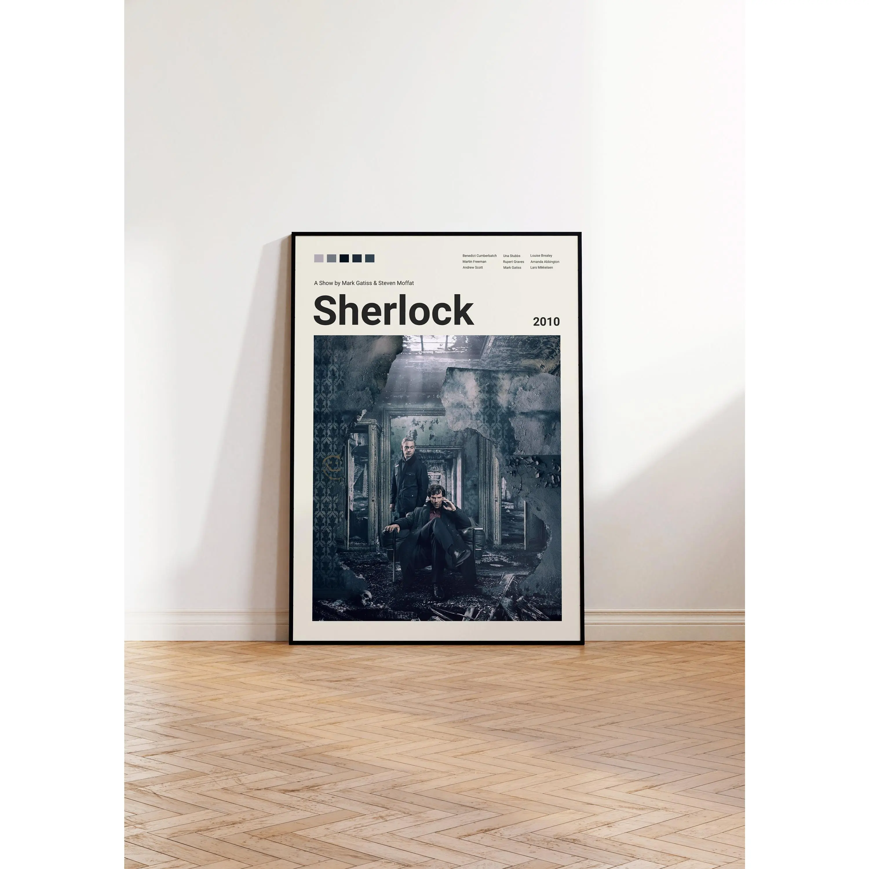 Sherlock Poster, Sherlock Print, Movie Poster, Living Room Poster, TV Show Poster, TV Show Print, Minimalist Movie Poster, Unframed 315