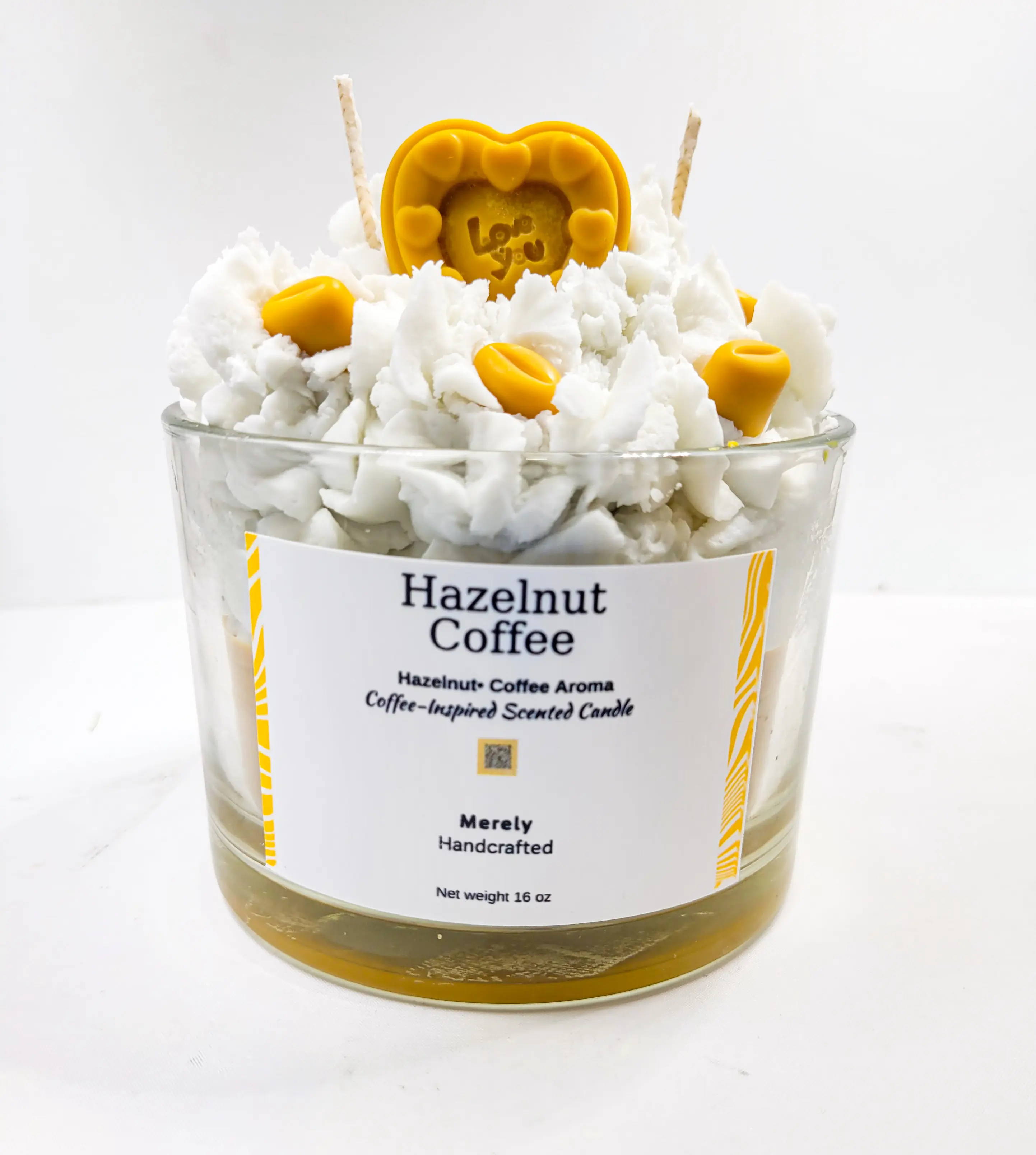 Hazelnut Coffee Dessert Candle | Warm, Sweet Café Scent Hazelnut Coffee Dessert Candle | Warm, Sweet Café Scent