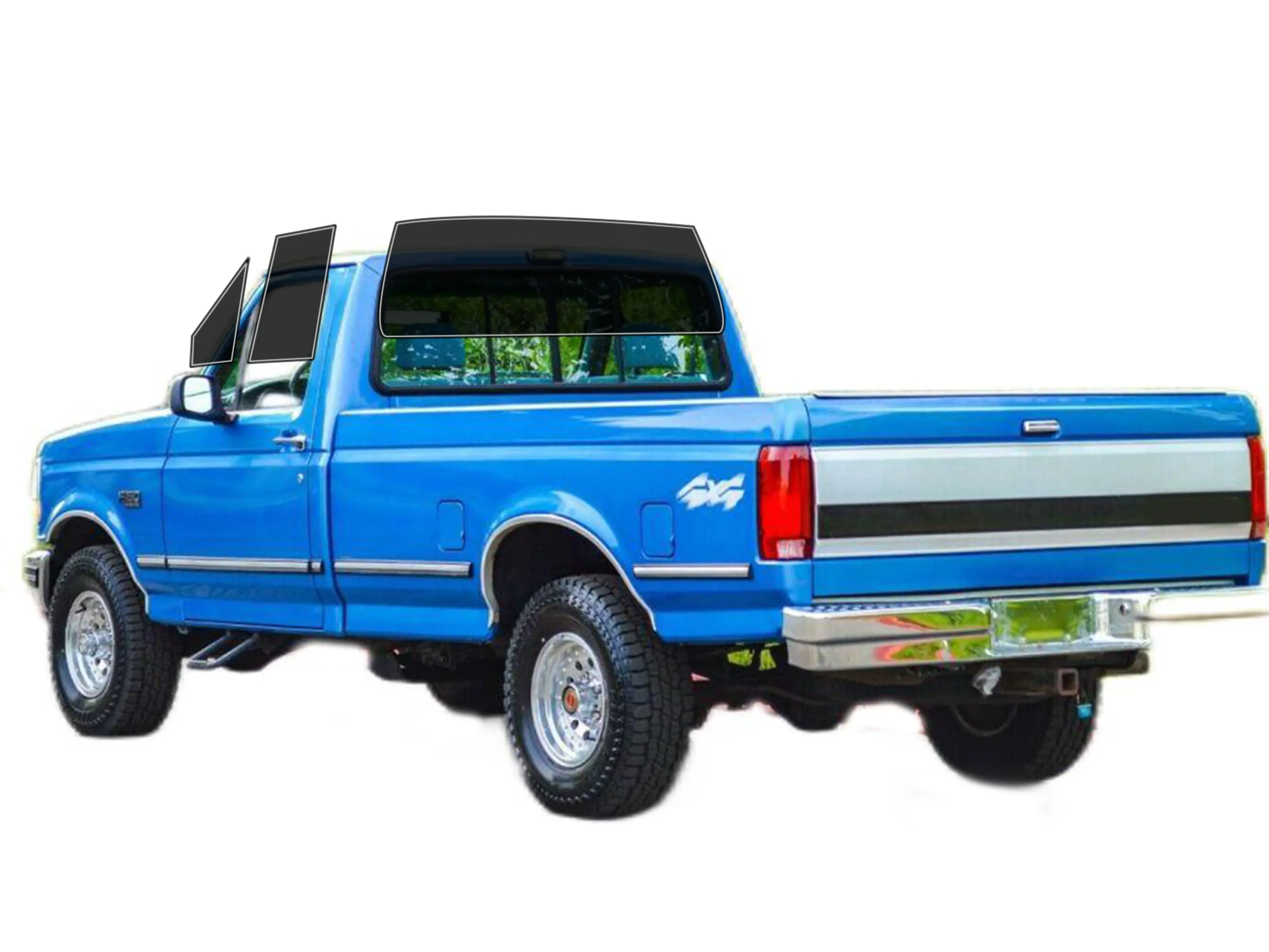 Precut 2Ply  Window Tint Film forFord F150 Regular 1992-1996 Cars Sun Blocking Protection, Privacy, and Anti-Shatter Glass Film Any Tint Shade Kit