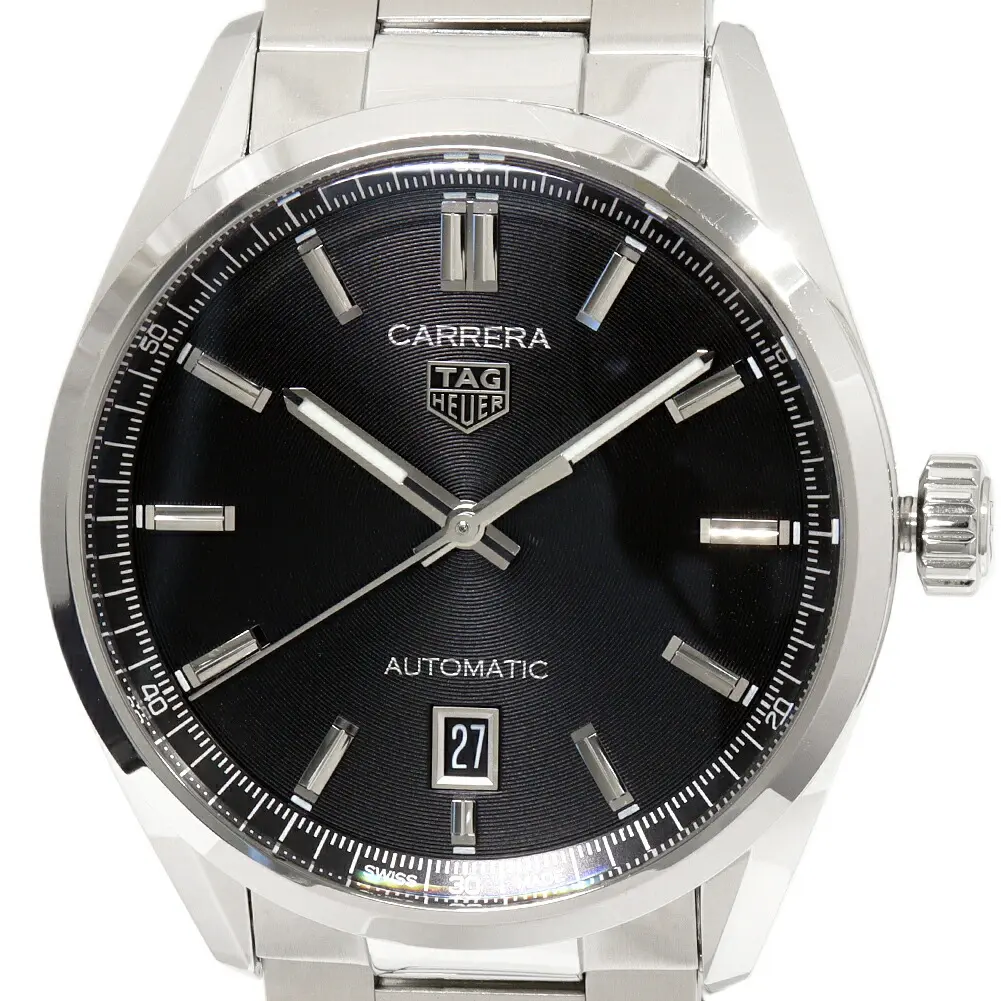 Pre-owned tag heuer Stainless Small Leather Goods Carrera SS