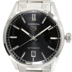 Pre-owned tag heuer Stainless Small Leather Goods Carrera SS