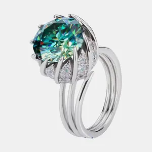【#73】Promotional Event 3CT/5CT GAIA Synthetic Moissanite Ring– Bold and Elegant Choice Christmas gift
