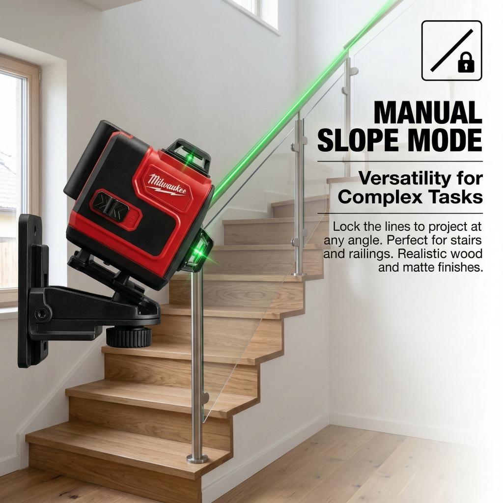 Milwaukee 16 Line Laser Level Kit With Battery Charger Construction Tools For Mechanics Magnetic Base High Accuracy