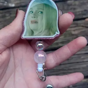 White Chicks Movie-Disgusted Face Badge Reel-Judging Face-Acrylic Badge Reel-Comedic Adult Humor-Judgement Face-RN Badge-CNA Badge