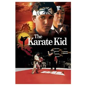 Karaoke Kid 1980s Movie Poster - Unframed Canvas Wall Art, Daniel Laruso and Cobra Kai, Cool Home Decor, 30.48x 45.72cm , Perfect Room Decoration