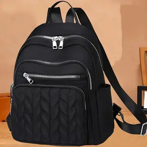Nylon travel backpack Casual fashion backpack - Zipper direction random