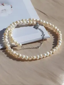 2024 New Style Pearl Decorated Necklace, Fashion Jewelry for Party, Daily Clothing Decor, Trendy All-match & Exquisite Jewelry for Birthday Gift, Dainty Pearl Necklace