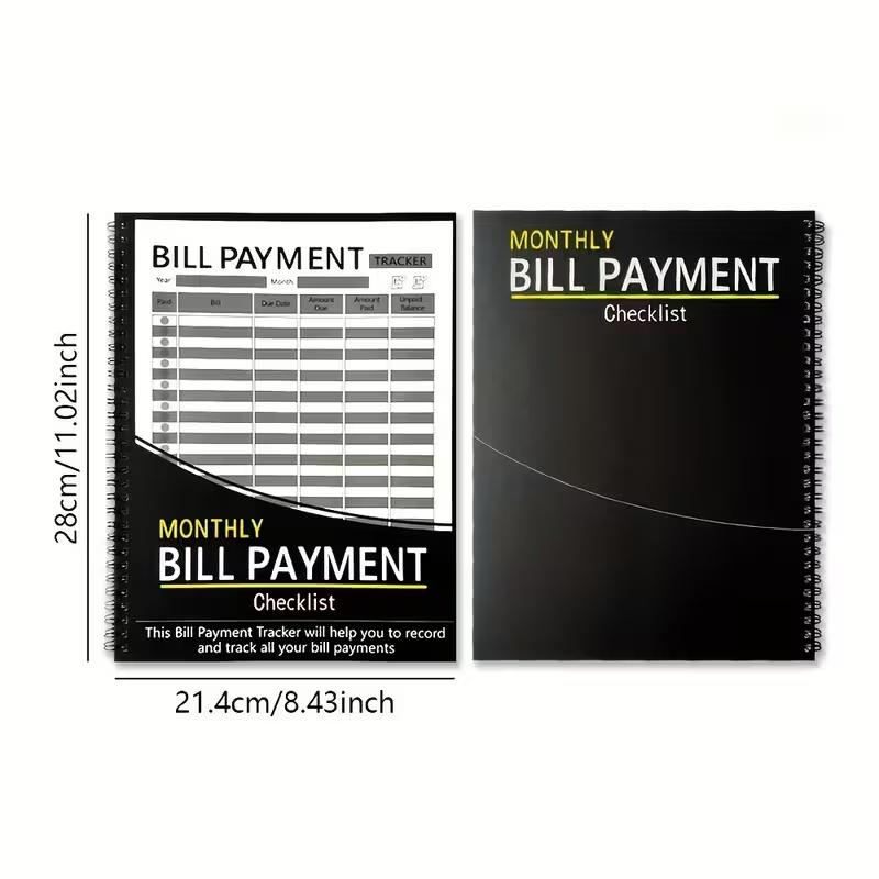 Bill Payment Tracker Log Book, Monthly Bill Organizer, Financial Planner Notebook, Budgeting Journal for Expense Tracking, Debt Management, Personal Finance, Home & Office Use