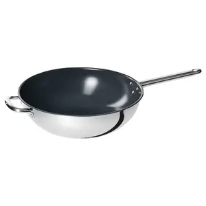 Wok, stainless steel/non-stick coating, 13 "