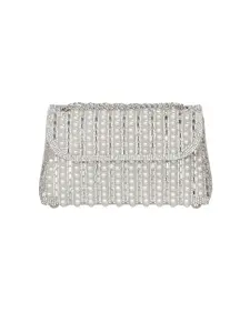 Women's Elegant Rhinestone & Faux Pearl Decorated Evening Bag, Exquisite Trendy Shoulder Bag, Fashionable Bag for Party Decoration, Shoulder Clutch