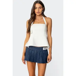 Yazi Backless Halter Top